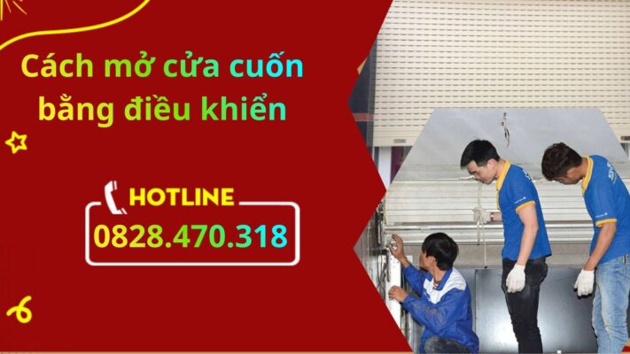 Cách mở cửa cuốn bằng điều khiển