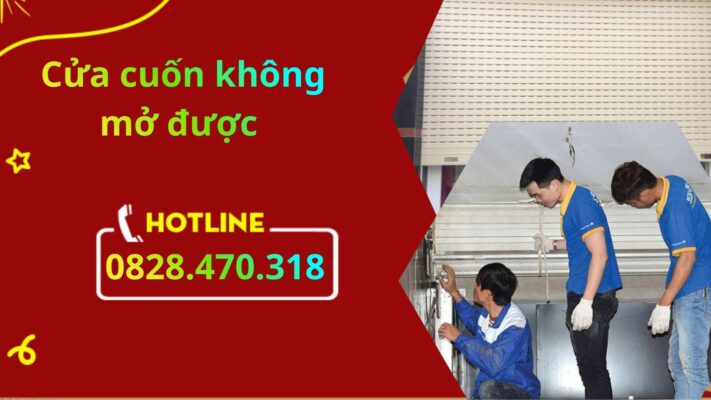 Cửa cuốn không mở được